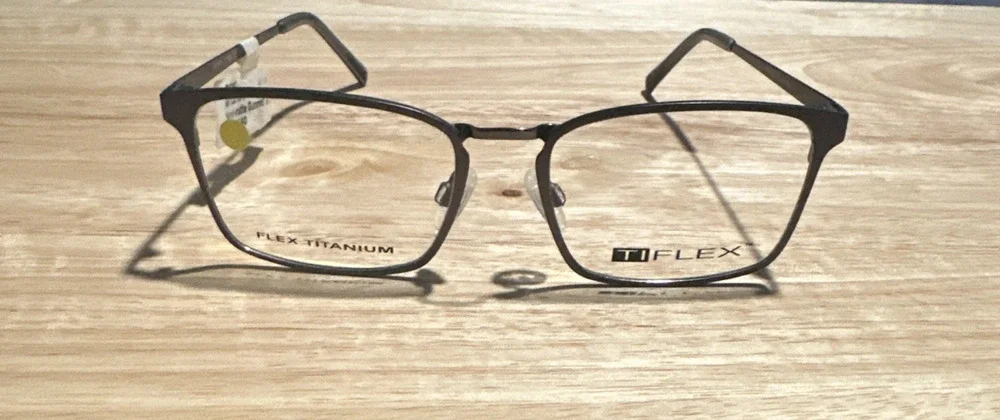 TiFlex T1767 Eyeglass Frame Matte Gunmetal 52-17-140 NWT